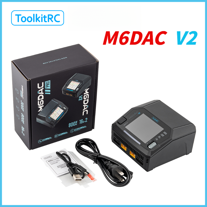 Drone Racing Charger - Caricabatterie ToolkitRC M6DAC V2 per Auto