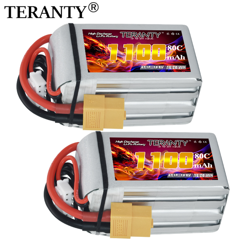 Drone Racing Battery - Batteria Lipo TERANTY 4S 1100mAh 80C/160C