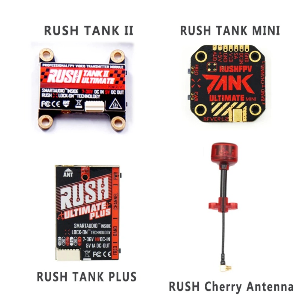 Drone Racing Antenna - RUSH TANK Ultimate II/Mini/PLUS/Solo VTX 5.8GHz