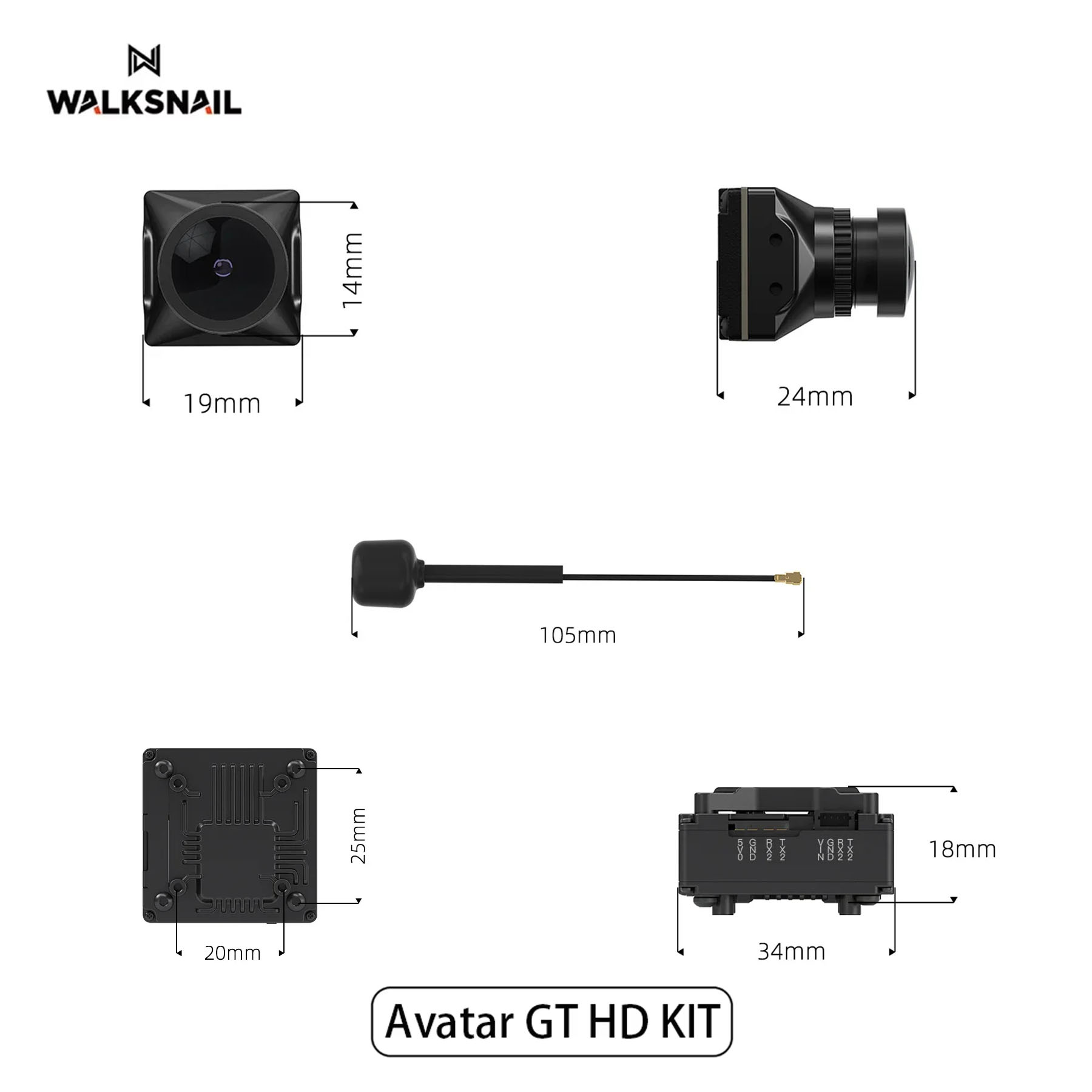 Walksnail Avatar GT HD KIT 2W  - Drone Racing Antenna recensione e prezzo