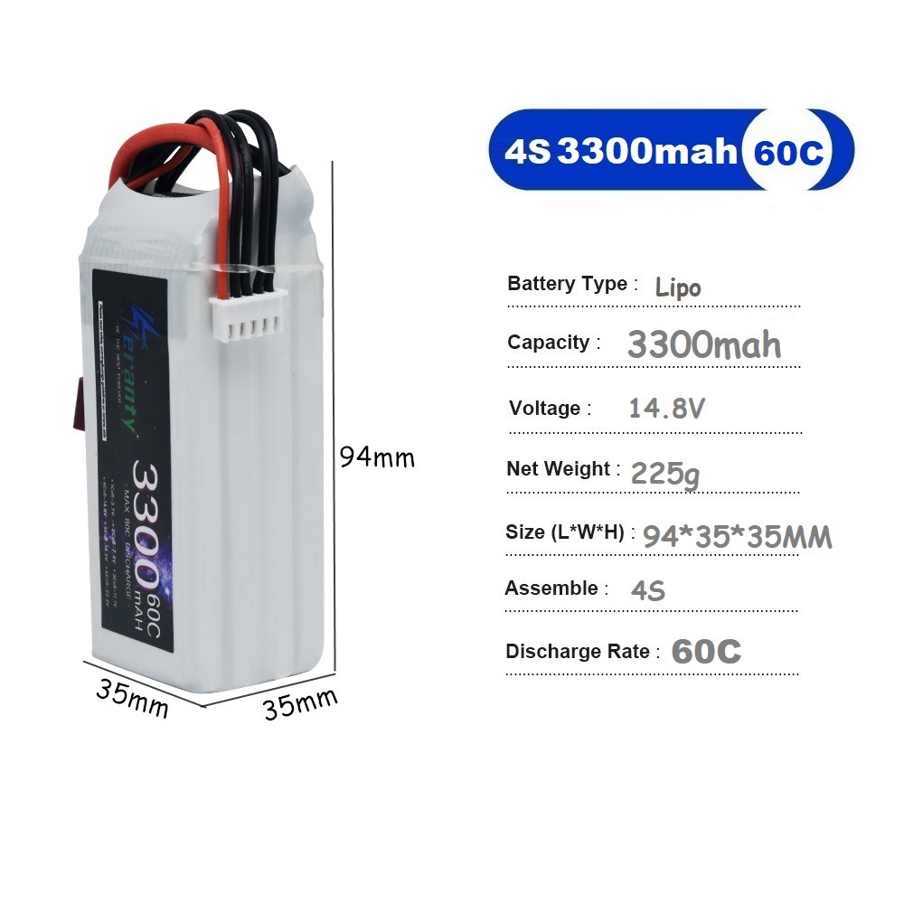 Batteria ricaricabile LiPo 4S  - Drone Racing Battery recensione e prezzo