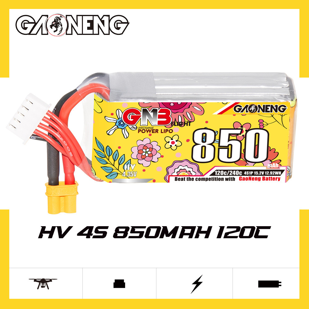 Batteria Lipo GNB 4S 15.2V 850 - Drone Racing Charger recensione e prezzo