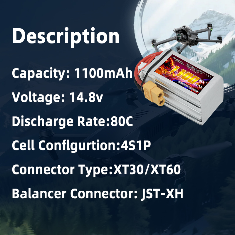 Batteria Lipo TERANTY 4S 1100m - Drone Racing Battery recensione e prezzo