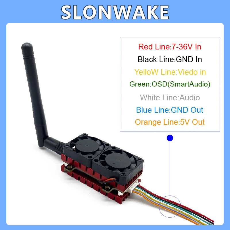 SLONWAKE 5.8G 48CH 4.2W VTX Re - Drone Racing Vtx recensione e prezzo